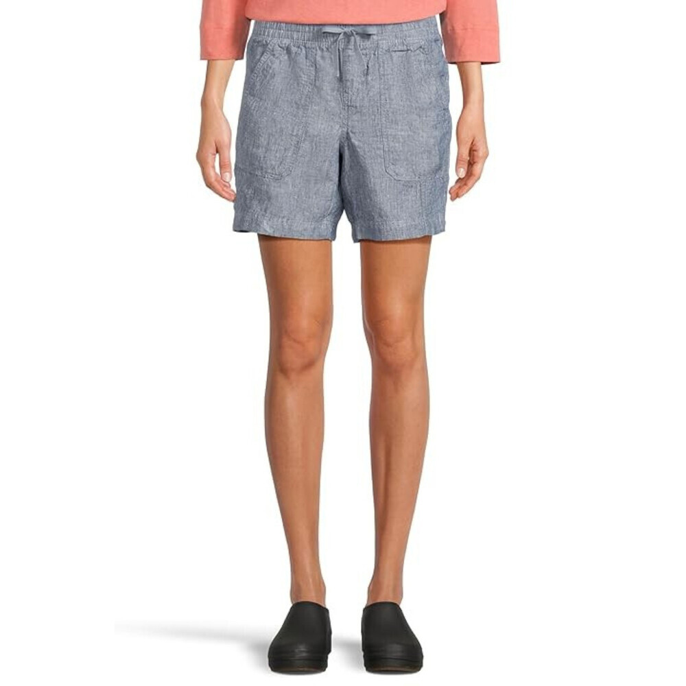 L.L.Bean Premium Shorts Women's US 12 Bright Mariner Drawstring Waist RED1121